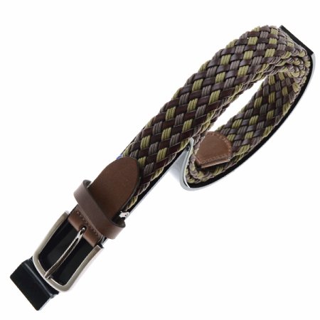 천연 가죽 위빙 캐주얼 비조 벨트