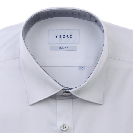 배색포인트 스판 솔리드 슬림핏 긴소매