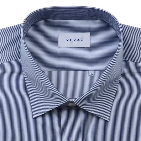 빅사이즈면혼방핀스트라이프일반핏긴소매