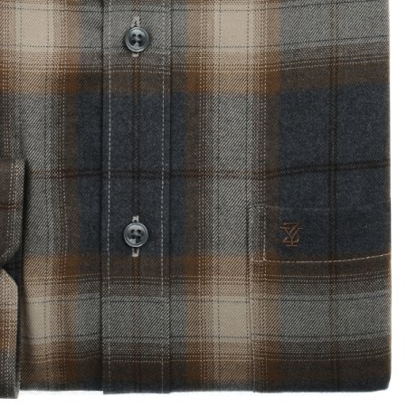 기모빅체크 밑단일자 캐주얼일반핏긴소매