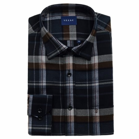 밑단일자 기모빅체크 캐주얼일반핏긴소매