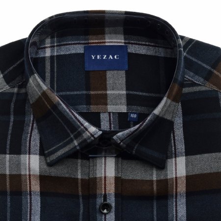 밑단일자 기모빅체크 캐주얼일반핏긴소매