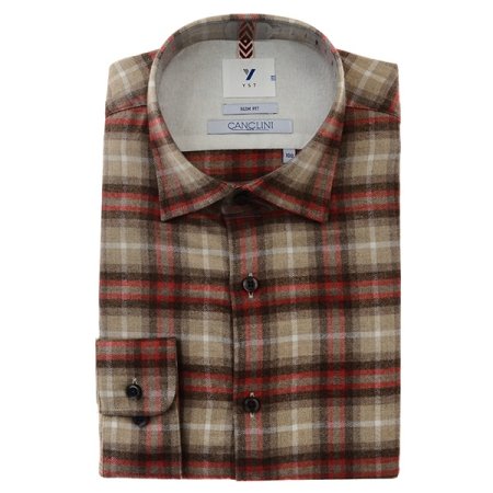 깡끌리니면100기모 빅체크 슬림긴소매