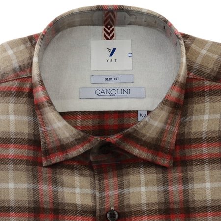 깡끌리니면100기모 빅체크 슬림긴소매