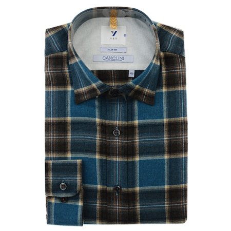 깡끌리니면100기모 빅체크 슬림긴소매