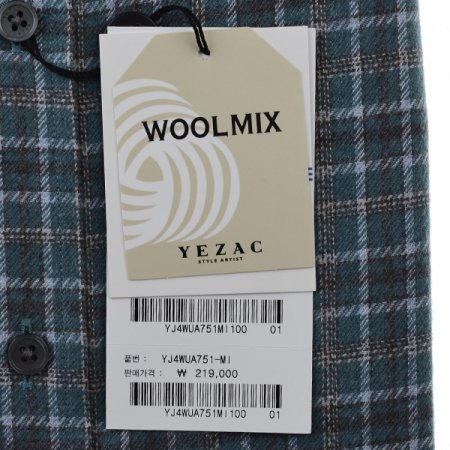 울혼방 기모 글렌 체크 슬림 긴소매