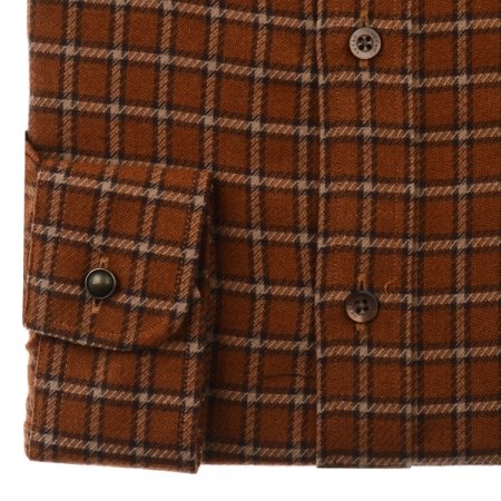 울혼방 기모 체크 캐주얼 슬림 긴소매