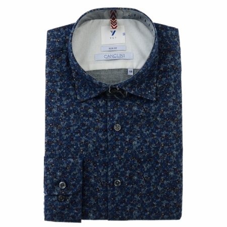 깡끌리니코튼100기모프린트 슬림긴소매