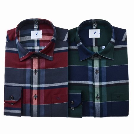 빅체크 캐주얼 일반핏 긴소매