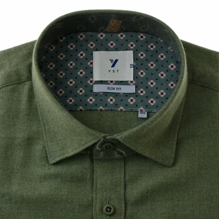 몸판자수포인트 기모 솔리드 슬림긴소매