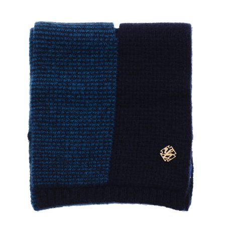 캐시미어100 자카드배색양면쁘띠머플러