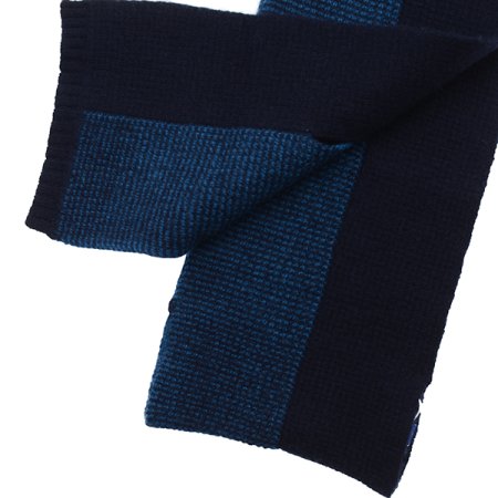 캐시미어100 자카드배색양면쁘띠머플러