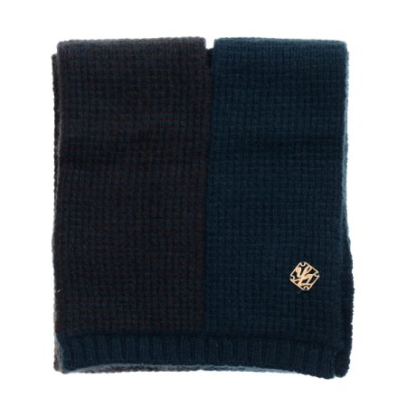 캐시미어100 자카드배색양면쁘띠머플러