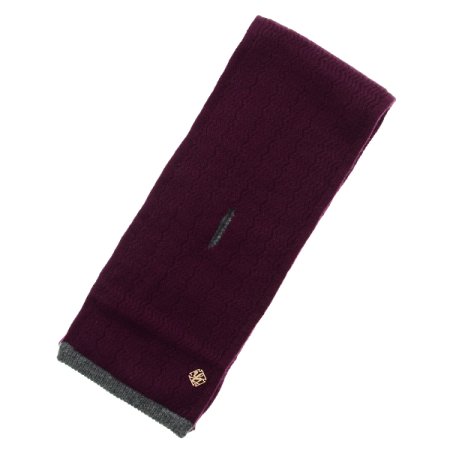 캐시미어100물결자카드 양면쁘띠머플러