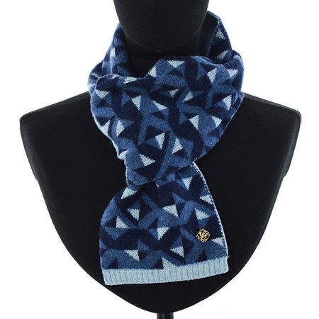 기하학패턴캐시미어100 양면쁘띠머플러