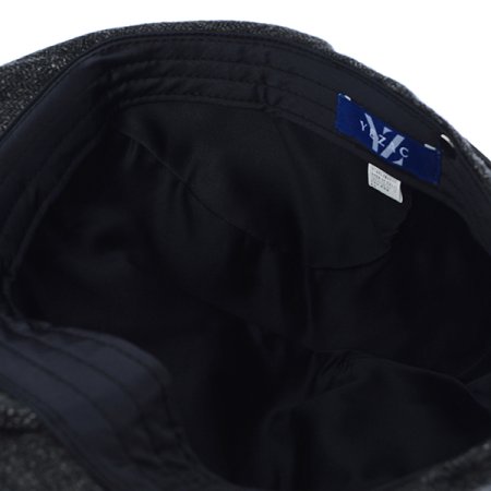 캐시미어100% 그레이 솔리드 헌팅캡