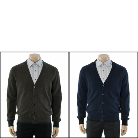 캐시혼방 Y버튼 V넥 오픈 가디건