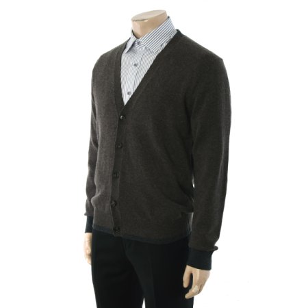 캐시혼방 Y버튼 V넥 오픈 가디건