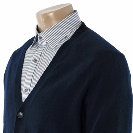 캐시혼방 Y버튼 V넥 오픈 가디건