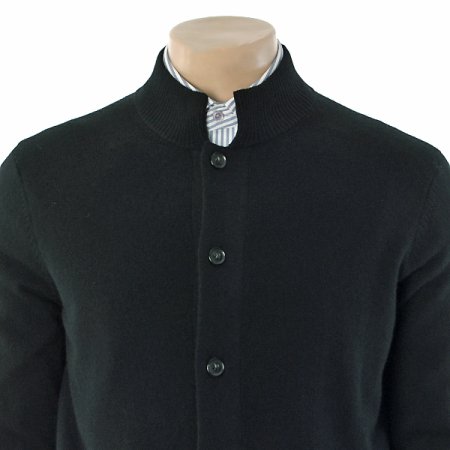 캐시혼방 하이넥 오픈 가디건