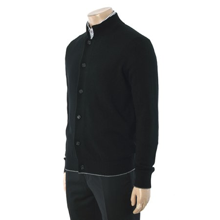 캐시혼방 하이넥 오픈 가디건