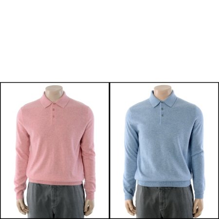 캐시미어100 솔리드 긴소매 카라티 