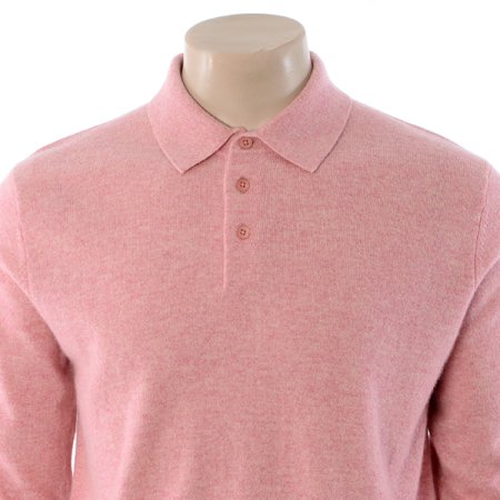 캐시미어100 솔리드 긴소매 카라티 