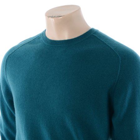 캐시미어100솔리드 라운드 니트긴소매