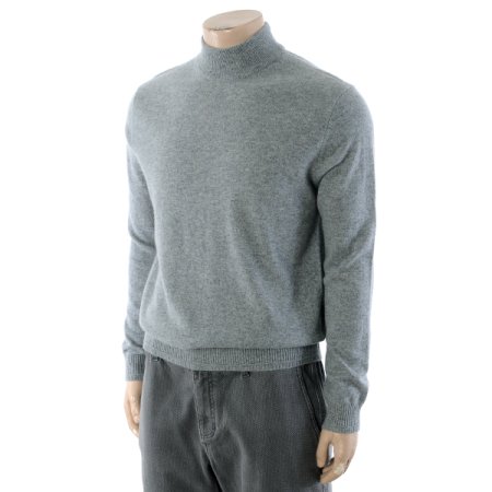 캐시미어100 반폴라 니트 긴소매