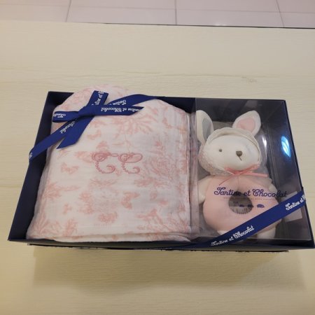 출산선물 벨라블랭킷 니니딸랑이2종세트