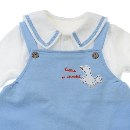 백일돌선물오리멜빵상하B