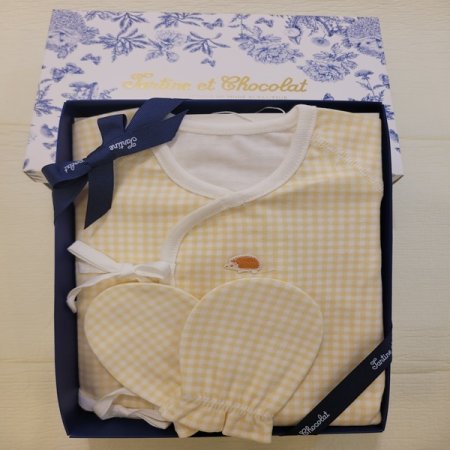 2024신상체크배냇손싸개2종세트