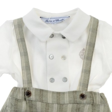 외출복선물무엘르체크멜빵상하