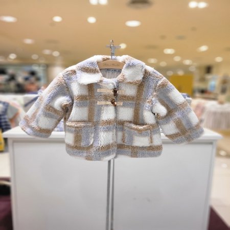 외출복선물드봉체크퍼자켓