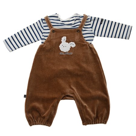 2025신상브라운멜빵상하