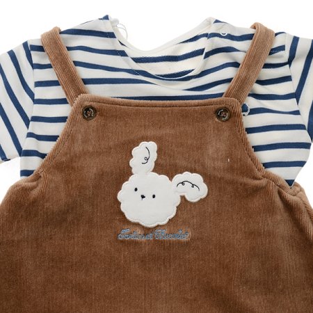 2025신상브라운멜빵상하