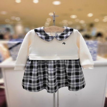 외출복선물)루네체크원피스