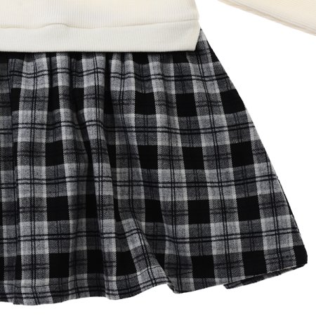 외출복선물)루네체크원피스