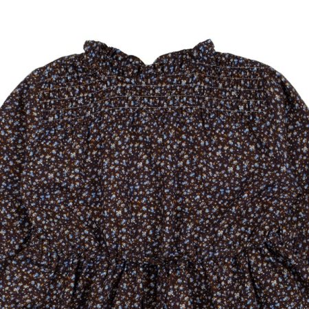 여아 플라워 프린트 카라 셋업 롱 원