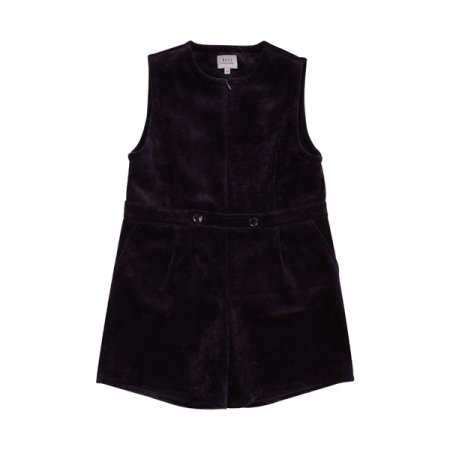 여아 네이비 벨벳 지퍼점퍼팬츠