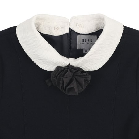 네이비 플레어 원피스