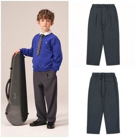 그레이 주름 팬츠