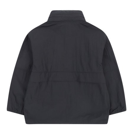 블랙 화섬 윈드브레이커 점퍼