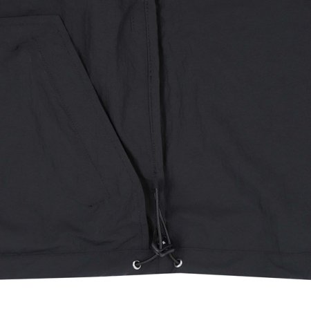 블랙 화섬 윈드브레이커 점퍼