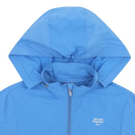 블루 화섬 윈드브레이커 점퍼