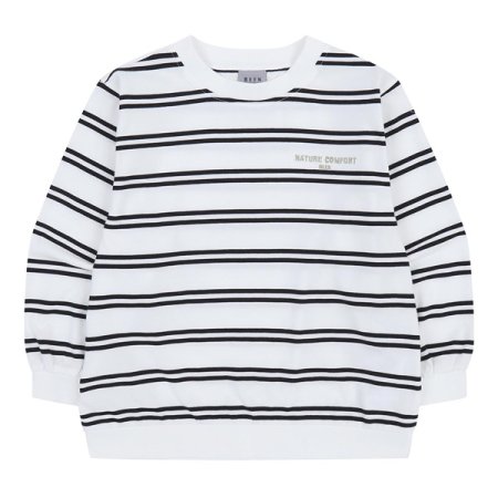 블랙화이트 스트라이프 티셔츠