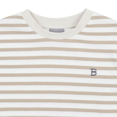 베이지 스트라이프 티셔츠