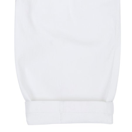 화이트 배럴핏 8부 바지