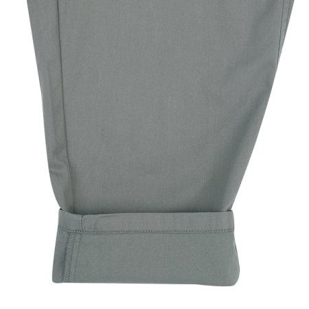 카키 8부 면스판 배기팬츠