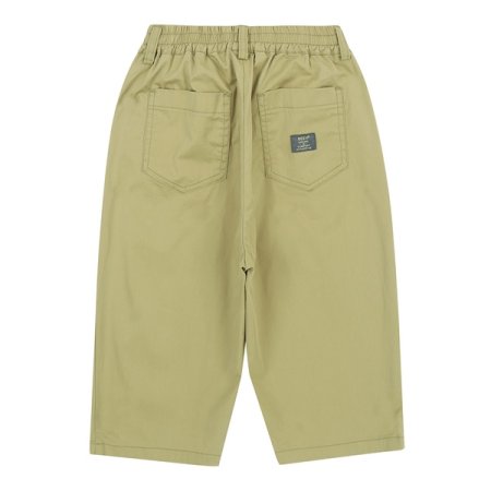 그린 7부 면 스판 팬츠